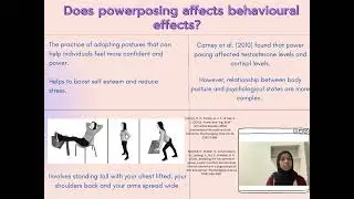 Does powerposing affect behavioural effects?