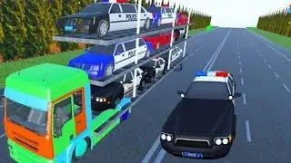Multi Story Police Car Carrier Simulator - Android GamePlay FHD