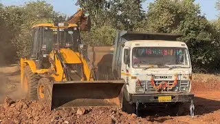 New Jcb Machine Loading Murum In Tata Truck | Jcb video | Jcb Loading Truck