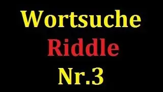 Wortsuche Nr.3 | Riddle | #DerRegulator
