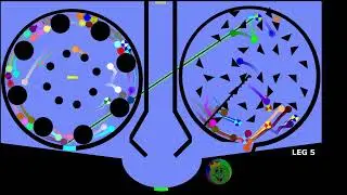Amazing 100 Colors Elimination Marble Race