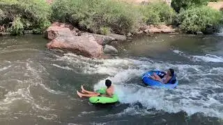 Tubing at Confluence Park in Denver
