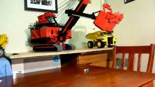 P&H 4100 shovel caterpillar 797 lego
