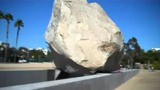 Levitating Mass at LACMA