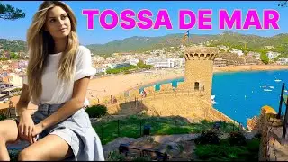 🇪🇸 Tossa de Mar is a beautiful holiday destination in Spain 🌞 4K Walk