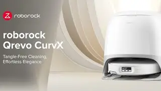 Roborock Qrevo CurvX Robot Vacuum and Mop &ndash; 22,000Pa Suction 3.14&rsquo;&rsquo; Ultra-Slim, Zero-Tangling Design