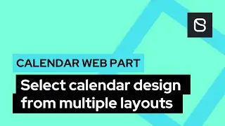 Select calendar design from multiple layouts | Calendar Web Part