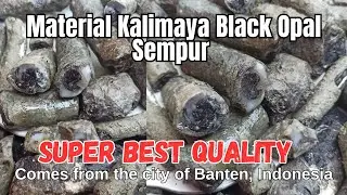 Material Gemstone Kalimaya Black Opal Sempur, Material Super Best Quality