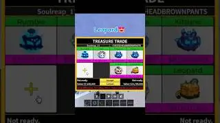 Trading Rumble Fruit for 2 Kitsune & Leopard in Blox Fruits #shorts #roblox #bloxfruitsupdate