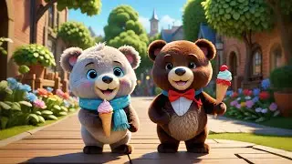 Three Tiny Teddies Eat Ice Cream | Fun Rhymes for Kids | Cute Teddy Bear Song for Toddlers