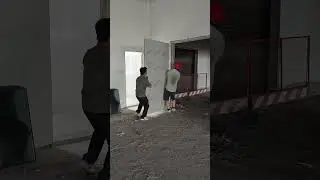 The installation process of the fire door
