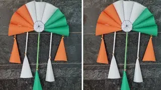 DIY Tricolor wallhanging craft | 26 January craft | Republic day wallhanging