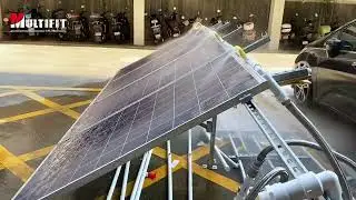 High pressure watering device for cleaning solar panels  #multifitsolar #solarcleaner #solarcleaning