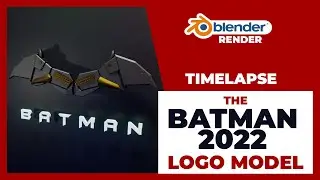#blender​ | Batman 2022 | logo  modelling