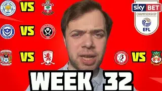 MY WEEK 32 CHAMPIONSHIP SCORE PREDICTIONS!