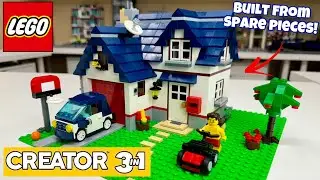Building the LEGO Creator Apple Tree House from spare pieces