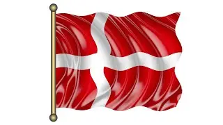DenmarkFlagAnimatedRealistic | Redesign DenmarkNationalAnthem | AdobePhotoshop | VideoMusicRelaxing