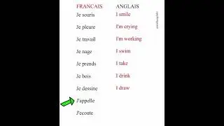 Apprendre anglais et fran&ccedil;ais #anglaisfacile #coursanglais #everyone #education #learnfrench #read