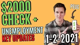 $2000 Stimulus Check Update & Stimulus Unemployment Insurance Update (1-2-2020)