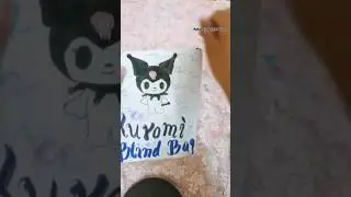 Kuromi blind bag &deg;&bull;▪︎&deg;&deg;.&bull;&deg; #craft #diy #satisfying #art #cards #clayart #art  #blackpink #twice
