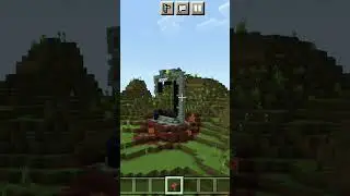 I found Village and Biggest Ruined portal in Minecraft 😱😱🤩 #minecraft #shorts #viralshorts
