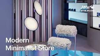 Modern Minimalist Store | Interior Visualization
