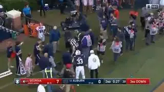 Auburn Photographer Knocked Out On The Sideline!
