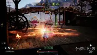 Bless Unleashed XBOX Mage Red Basin four kills with meteor