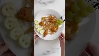 Quick & Spooky! Halloween Meal for My Toddler 🎃👻 #halloweenfood #simplemeal #cutefoods #forkids