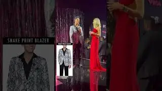 Kevan Kenny snake print style at VMAs
