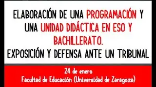 2 PARTE:  ELABORACIÓN DE UNAPROGRAMACIÓN YUNA UNIDAD DIDÁCTICA EN ESO YBACHILLERATO