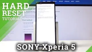 Factory Reset SONY Xperia 5 &ndash; Wipe Data / Erase Storage