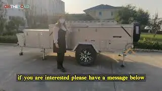 Camper Trailer show: 10 minutes to install pop up folding camper trailer base camp 3 d