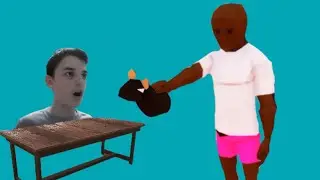 готовим бургер с крысой в игре One-armed Cook #3
