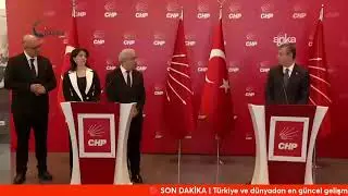 #CANLI | CHP - DEM Parti G&ouml;r&uuml;şmesi Sonrası A&ccedil;ıklama Yapılıyor