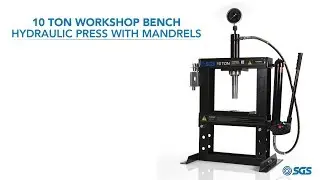 10 Tonne Workshop Bench Hydraulic Press With Mandrels