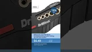 Milescraft 1312 Drill Block - Handheld Drilling Guide, Drilling Jig with Drill Guides