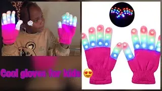 Cool LED light up gloves for kids review | SO AWESOME | Amazon review