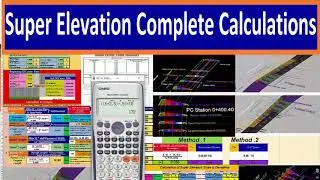 Super Elevation Slope Calculations. With Elevations