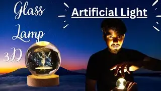 ✨ 3D Crystal Ball Night Lamp Unboxing & Review | Home Decor.
