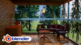 Blender 4.1 - Simple interior design  modelling in blender