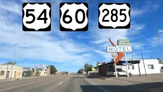 ⁴ᴷ⁶⁰ Driving US Route 54/60/285 (8th Street) in Vaughn, New Mexico