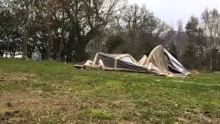 Time Lapse Video of Vango Airbeam Eden 500 being pitched.