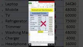 🔥👍how to use sumproduct formula in ms excel #sumproduct #microsoftexcel #excelformula