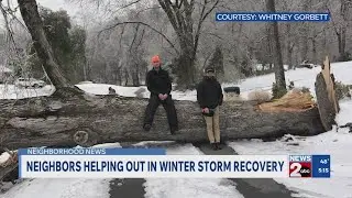 Neighbors helping out neighbors in winter storm recovery