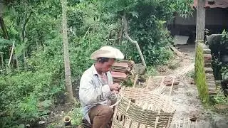 Traditional Skill: Building a Farm Basket from Bamboo _FarmersLife _Shorts
