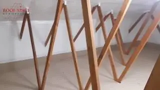 Walkthrough - Clean Attic Storage Room in Truss Roof