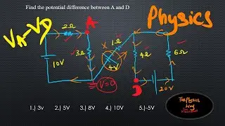 Finding point potentials in complex circuit diagrams
