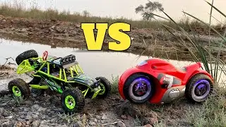 Wltoys 12427 vs RC Bike | RC Bike vs RC Car Race | Wltoys RC Car