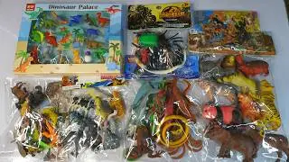 Animals Demo farm wild animals entertainment 13+ wolf rabbit cow elephant t-rex dinosaurs gorilla.